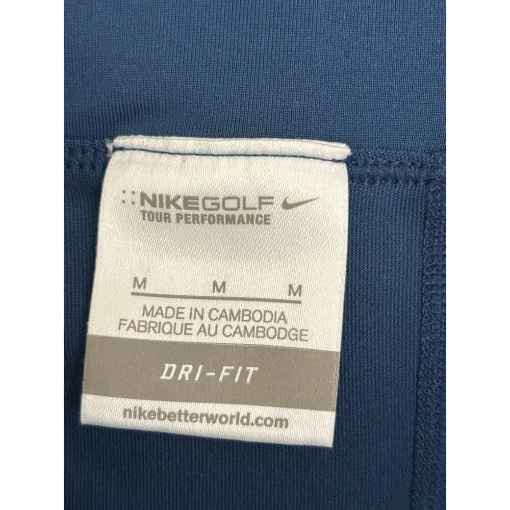 Nike Golf Tour Performance Dri-Fit Blue Golf Skort M Pickleball Tennis Pockets